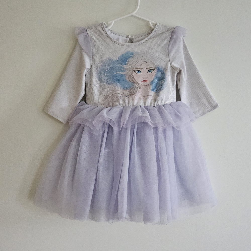 Disney Pippa & Julie Frozen Elsa Tutu Tulle Party Dress, Size 4